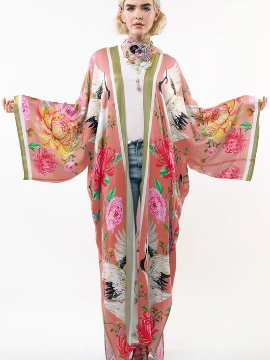 Anthropologie Other - Aratta Legend Of The Crane Kimono in Soft Rose  #fall #boho #wearableart